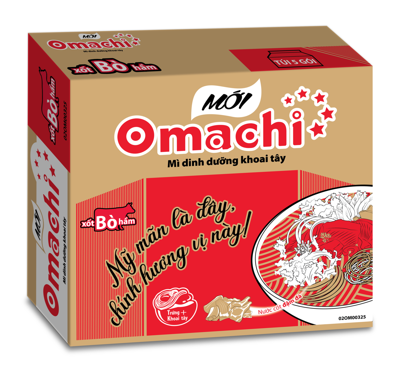 Mì dinh dưỡng khoai tây Omachi xốt bò hầm – Masanconsumer