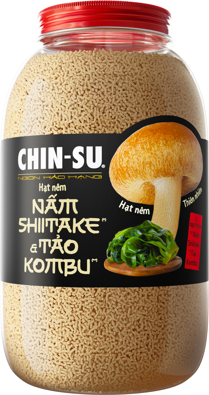 HẠT NÊM CHIN-SU NẤM SHIITAKE & TẢO KOMBU