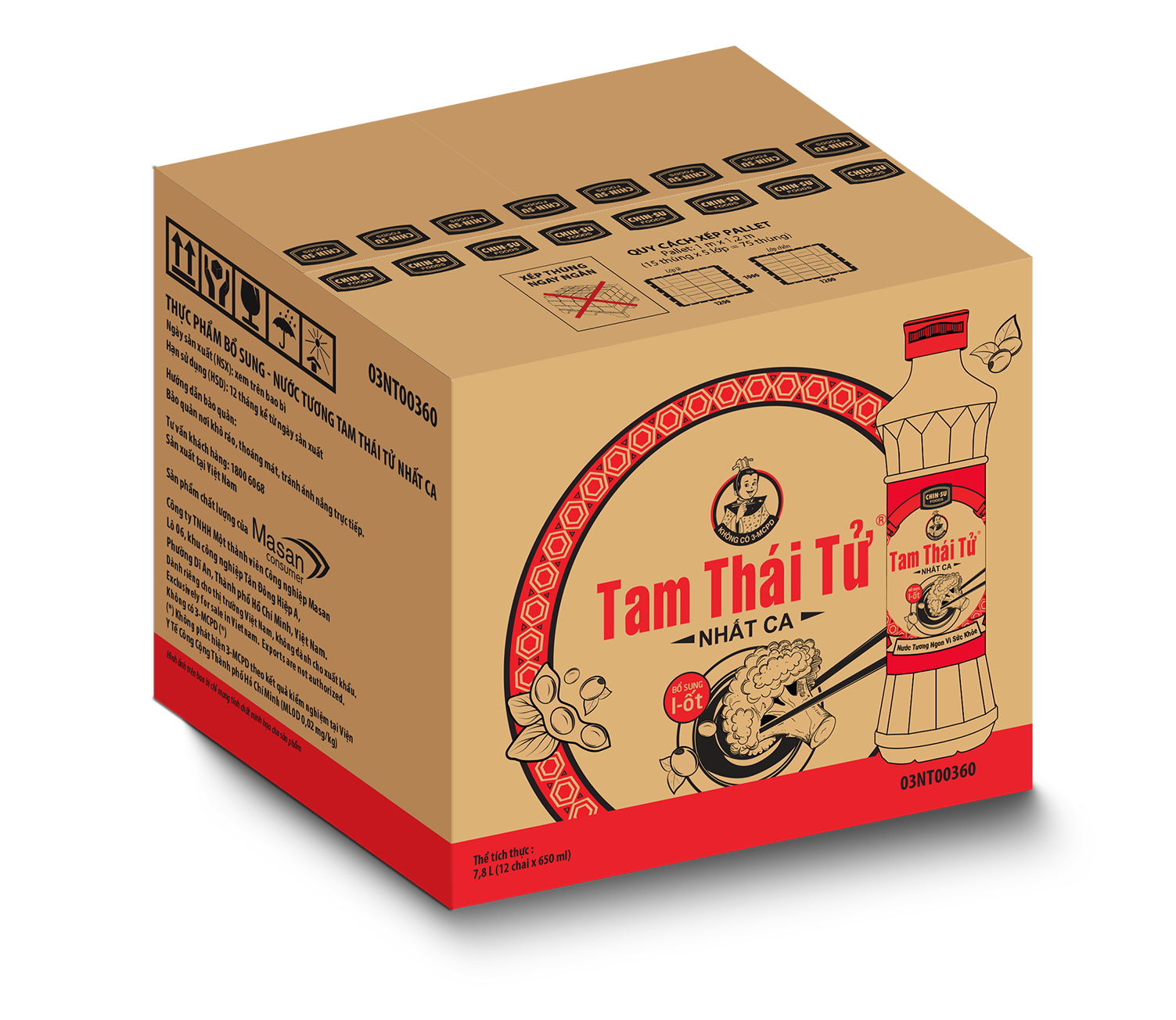 Tam Thai Tu Nhat ca iode Soy Sauce 650ml - Masan Consumer