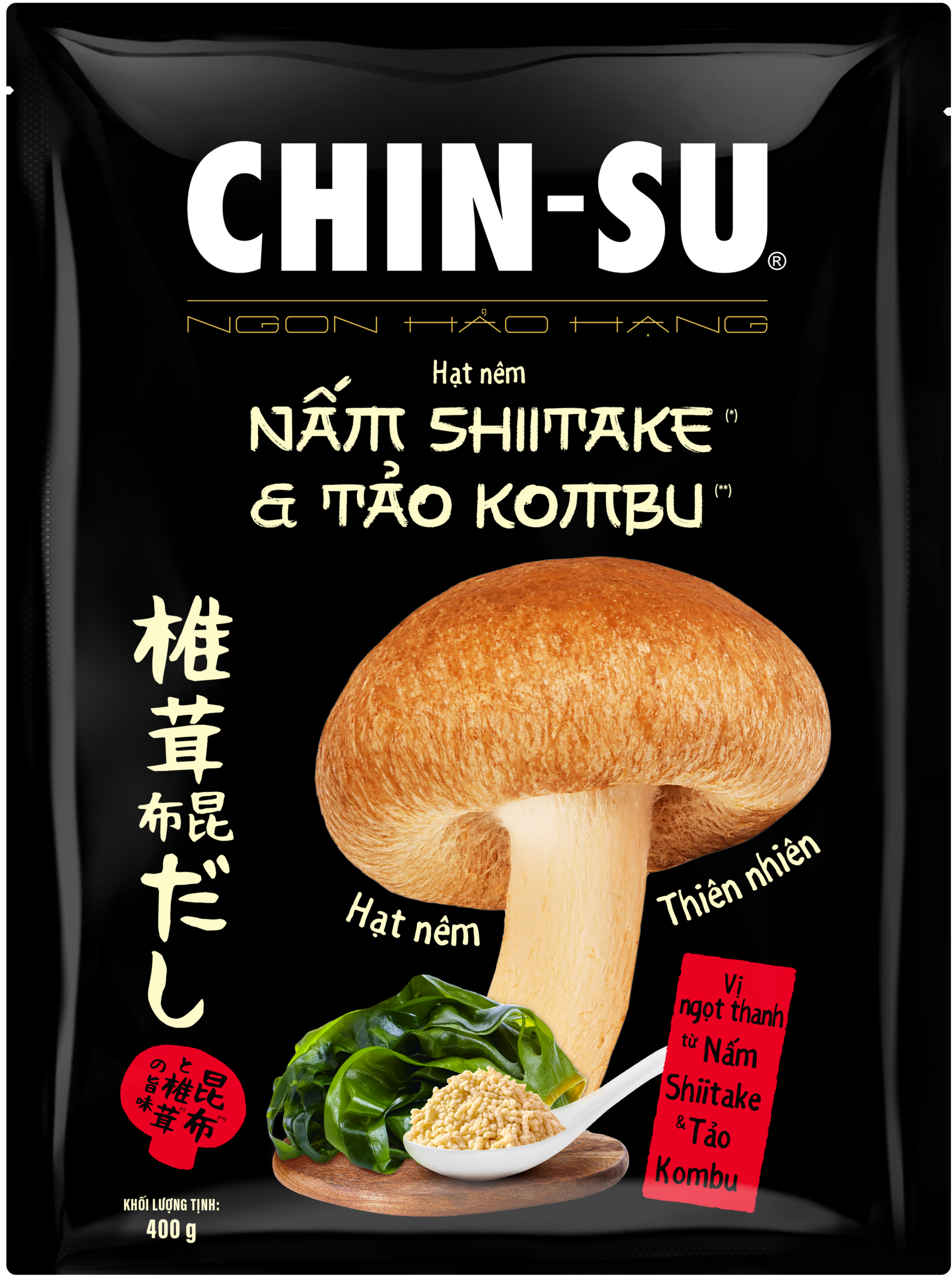 Hạt nêm CHIN-SU Nấm Shiitake & Tảo Kombu - Masan Consumer