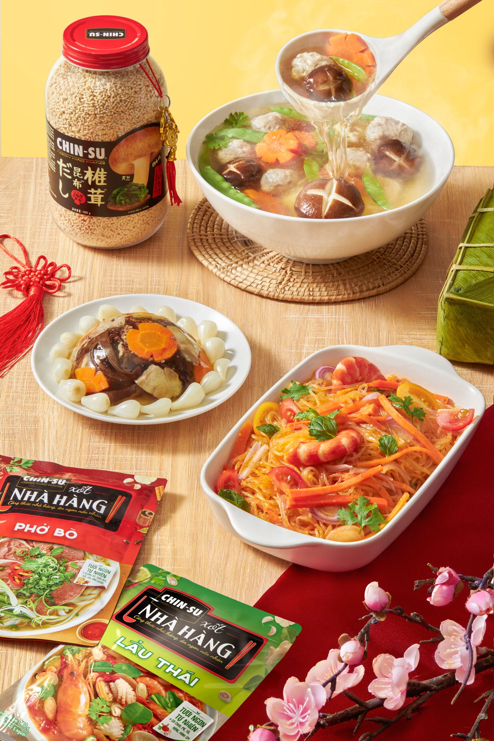 HẠT NÊM CHIN-SU NẤM SHIITAKE & TẢO KOMBU