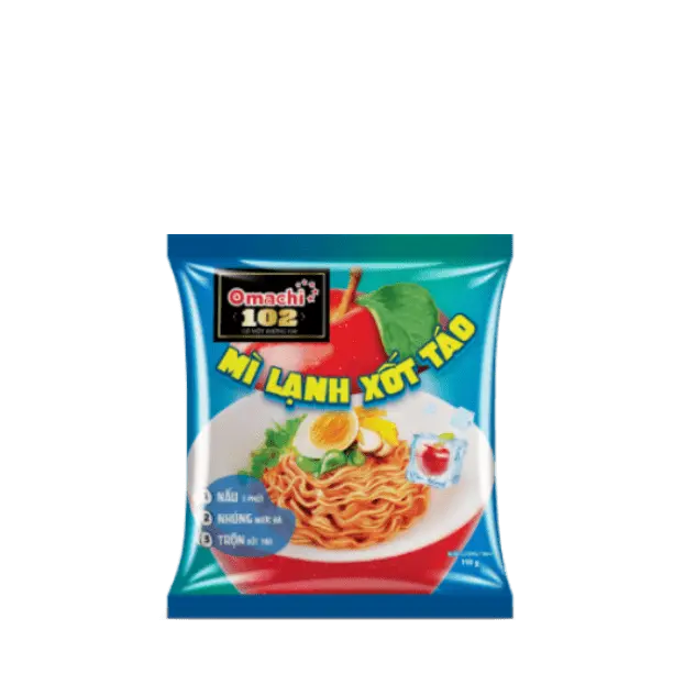 Omachi Cold Potato Noodles with Apple Sauce 110gr pack - Masan Consumer