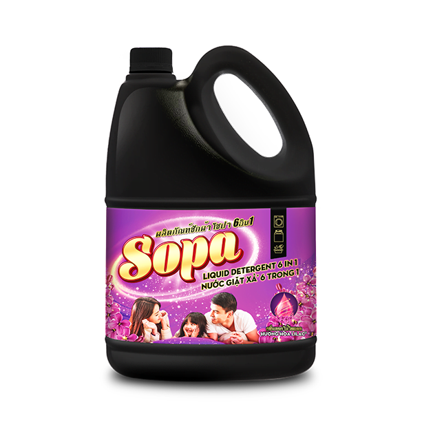 Sopa 6 in 1 Laundry Detergent - Lilac Floral Scent - Masan Consumer