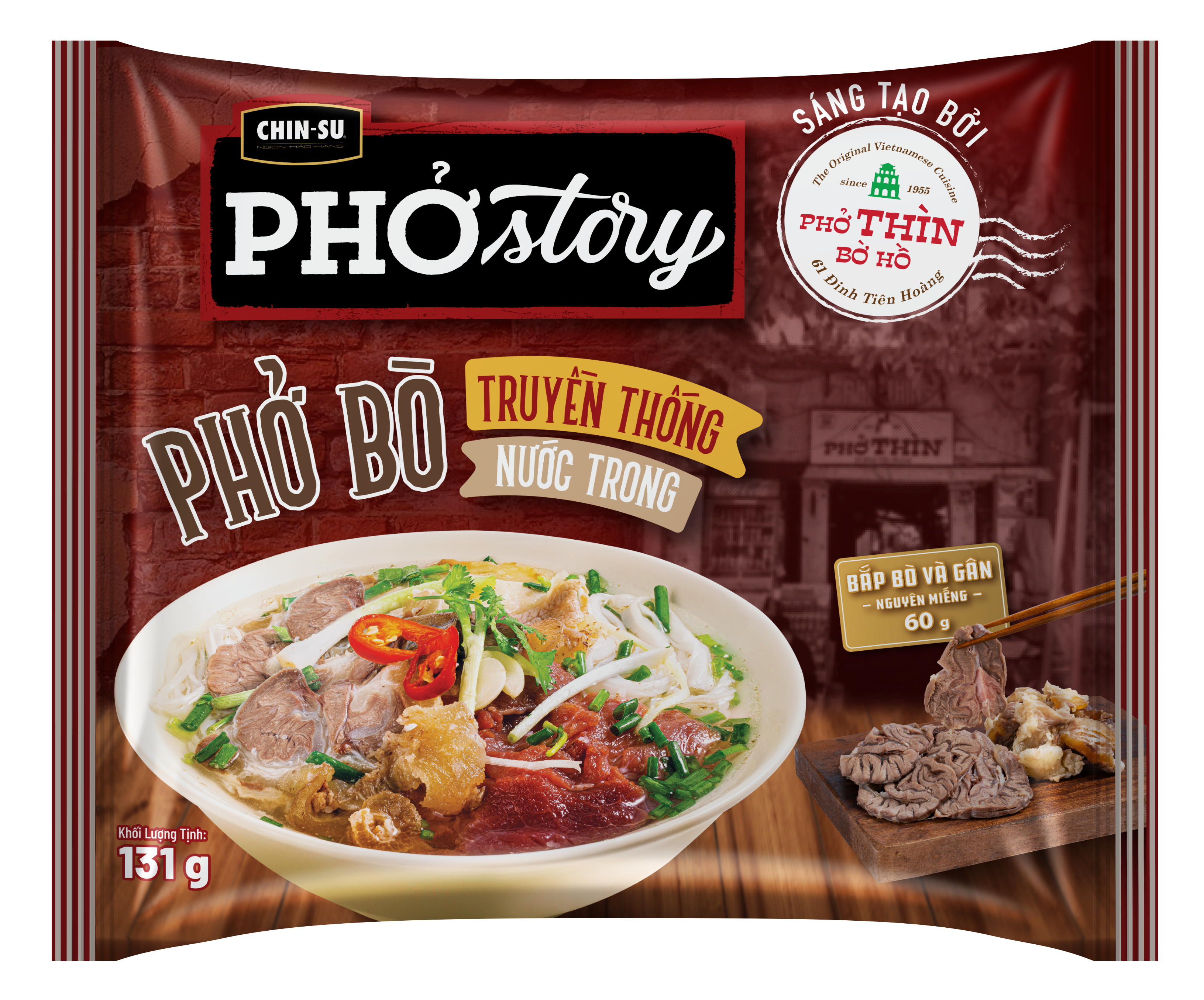 CHIN-SU PHỞ STORY PHỞ THÌN BỜ HỒ GÓI 72G - Masan Consumer