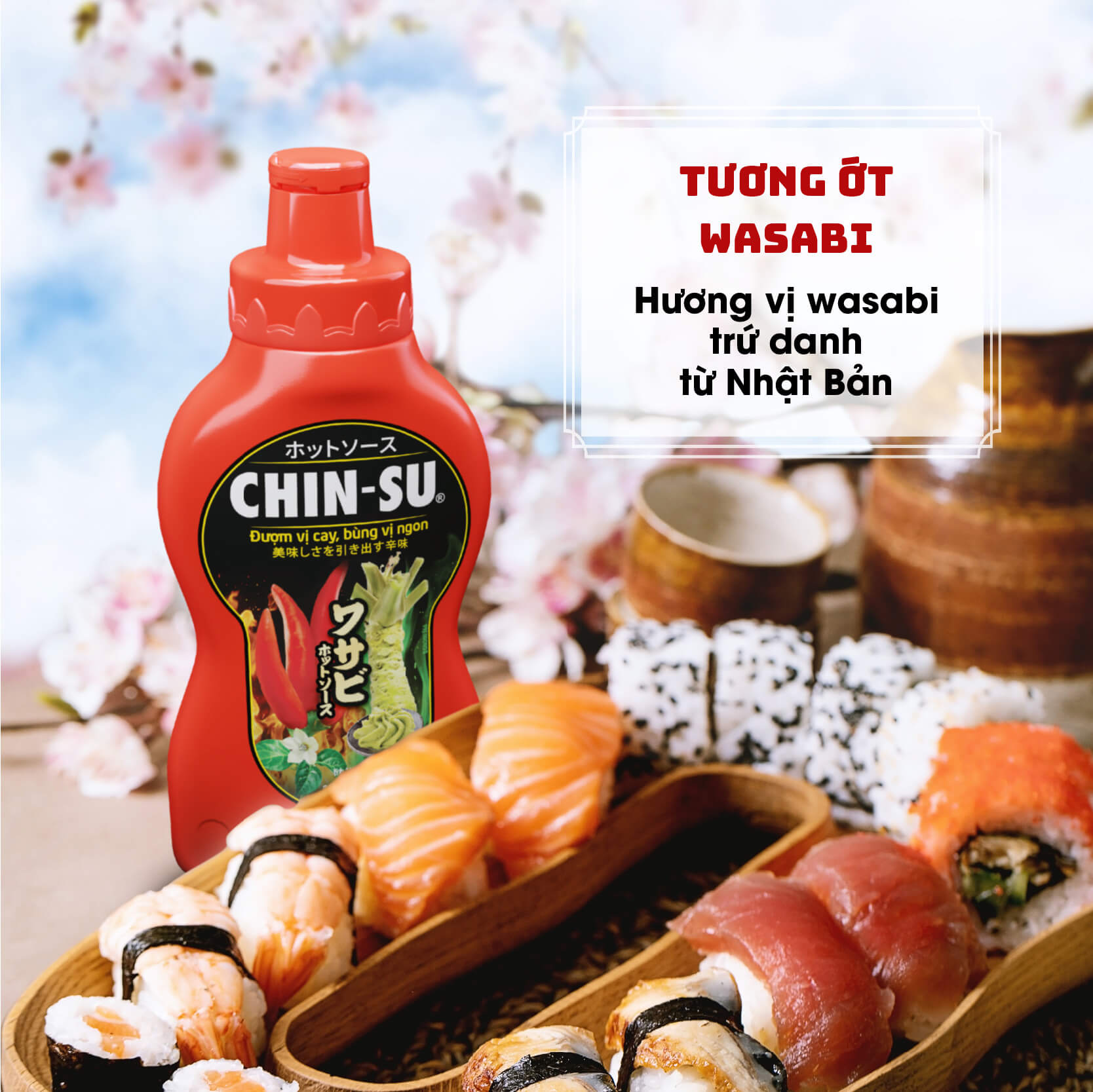 CHIN-SU Wasabi Chili sauce 250g - Masan Consumer