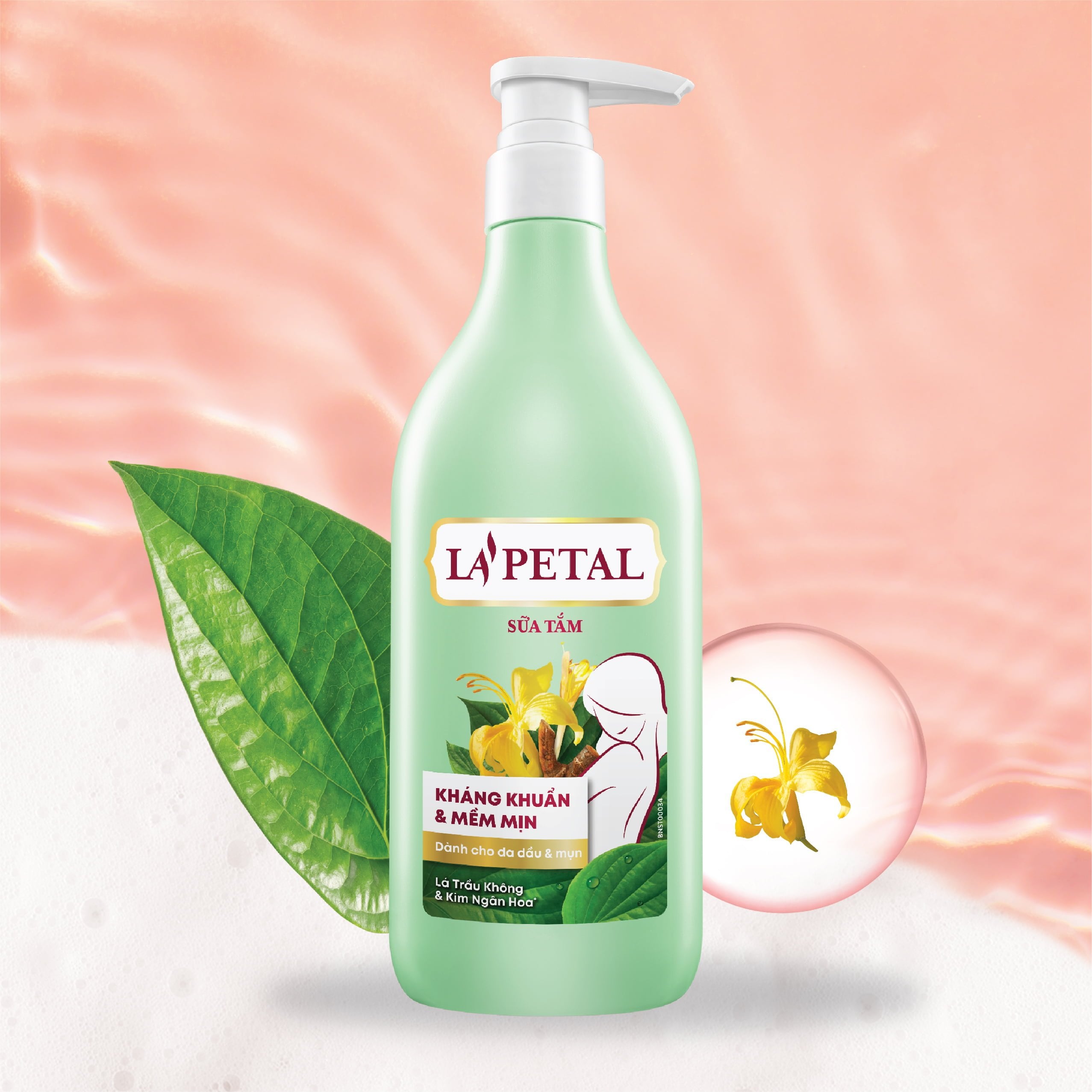 La'petal ANTIBACTERIAL & SOFTEN SKIN shower gel for oily & acne-prone skin 500ml - Masan Consumer