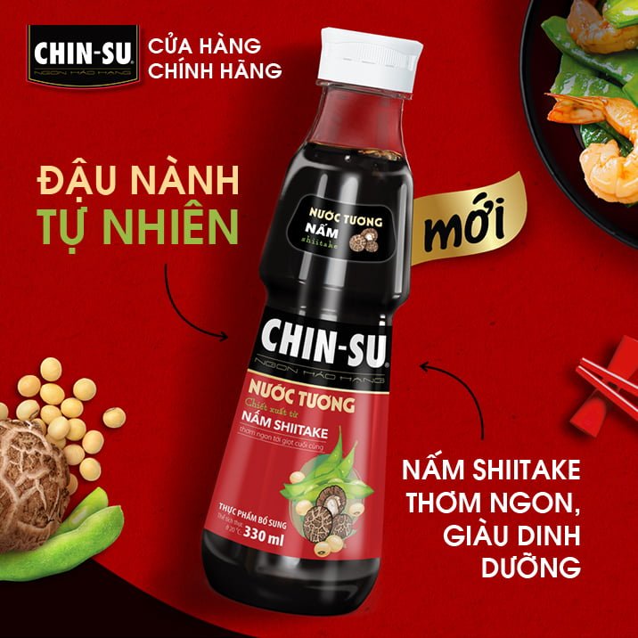 CHIN-SU Soy Sauce Chili Garlic 330ml - Masan Consumer