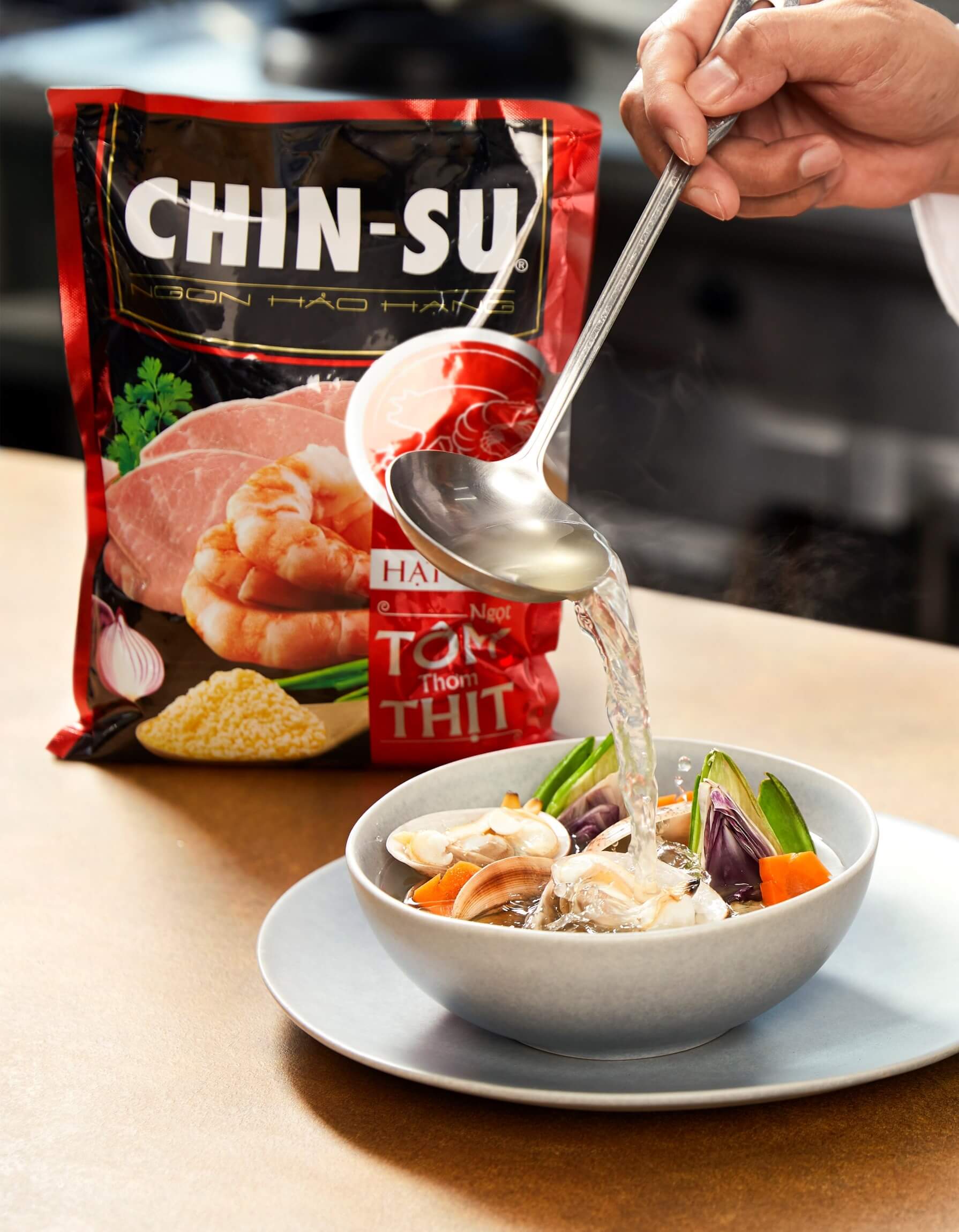 CHIN-SU shrimp and meat Granule 2kg - Masan Consumer
