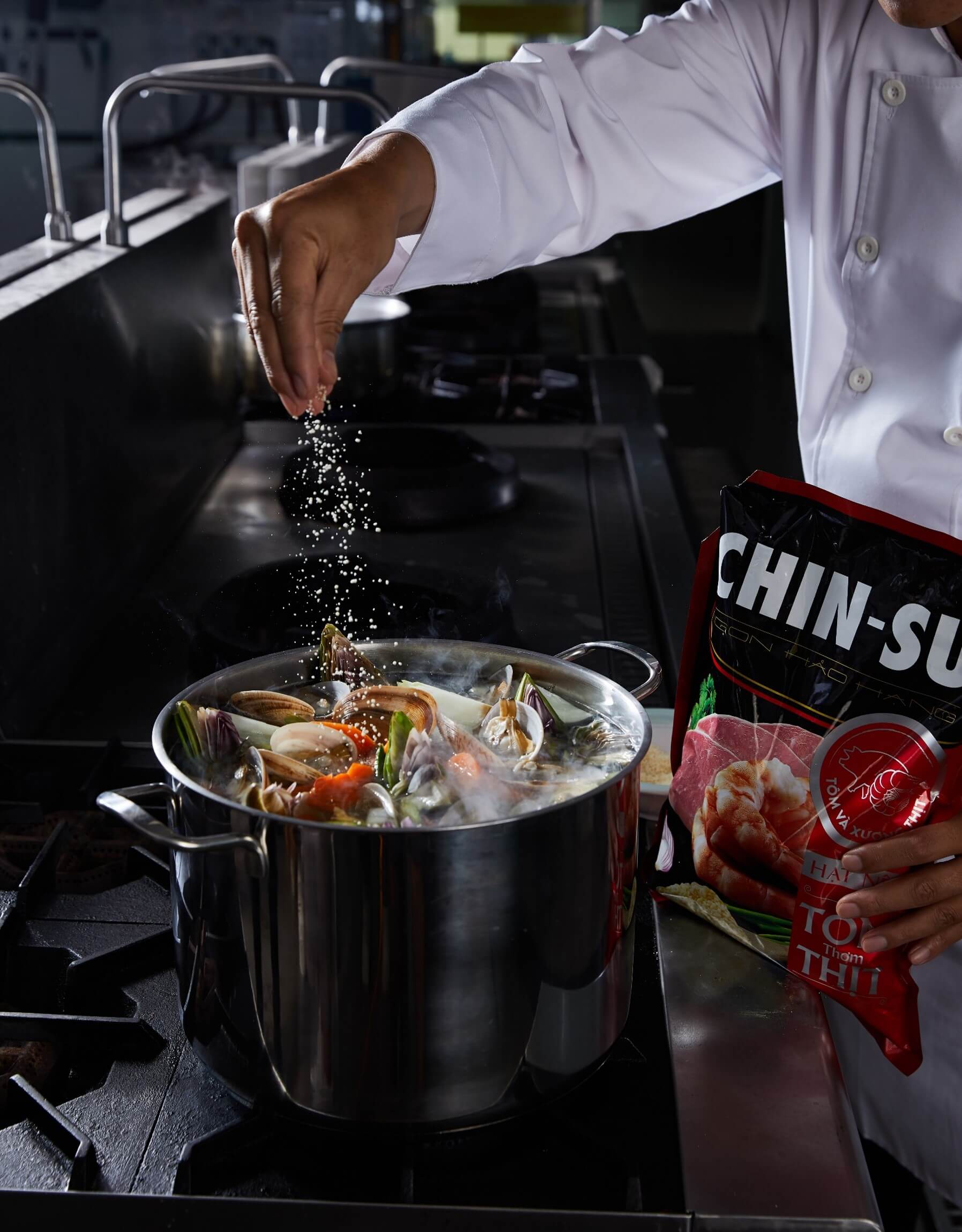 CHIN-SU shrimp and meat Granule 900gr - Masan Consumer