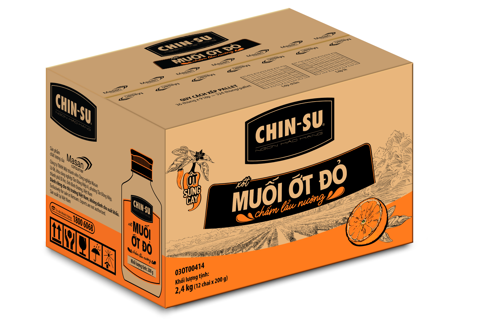 XỐT MUỐI ỚT ĐỎ CHIN-SU RED BBQ & HOTPOT DIPPING SAUCE