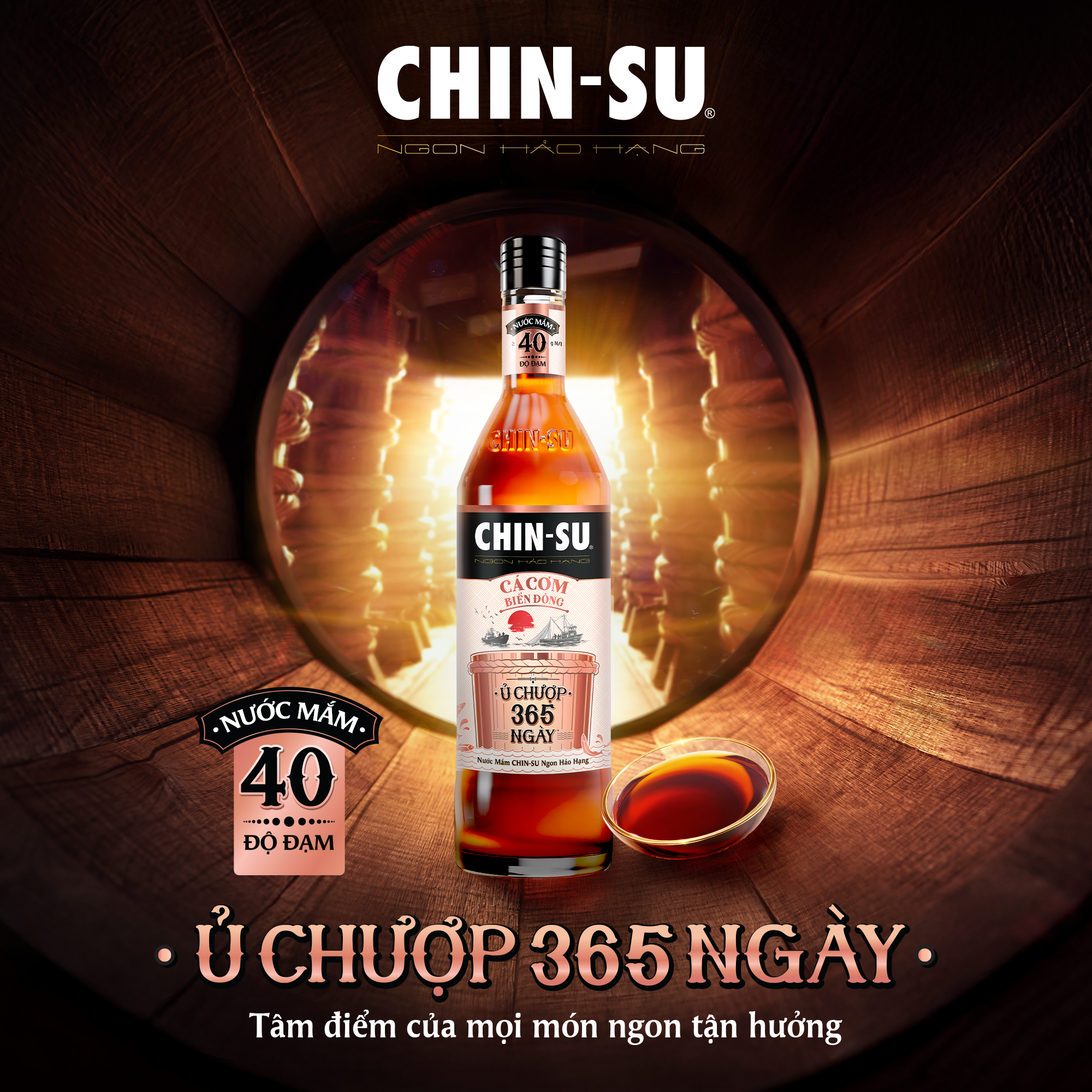 NƯỚC MẮM CHIN-SU Ủ CHƯỢP 365 NGÀY 40 ĐỘ ĐẠM - Masan Consumer