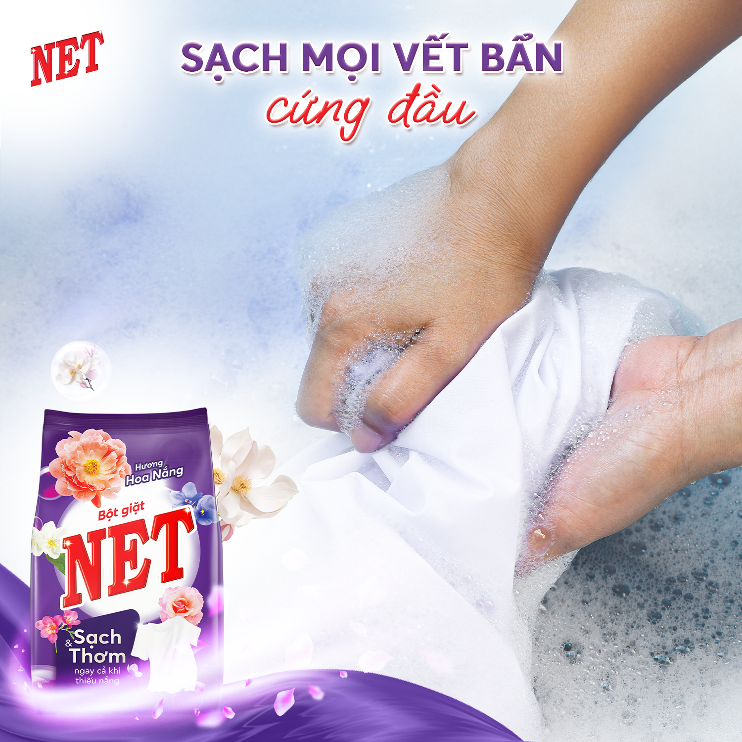 NET SUNSHINE FLOWER FRAGRANCE POWDER DETERGENT - Masan Consumer