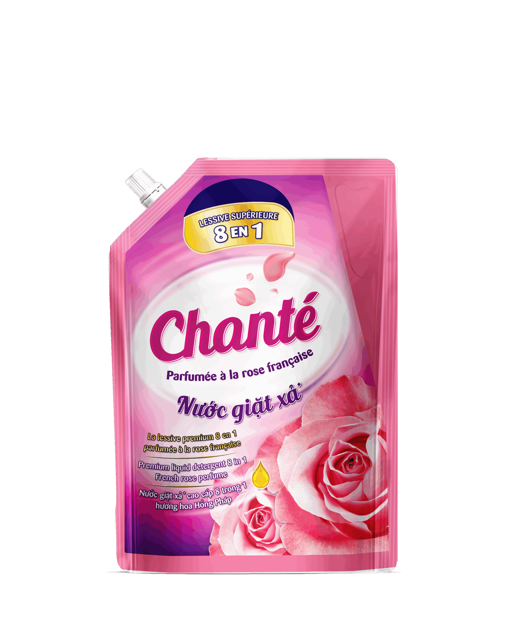 Chanté 8-in-1 Laundry Detergent & Softener​ French Ohara Rose Scent - Masan Consumer