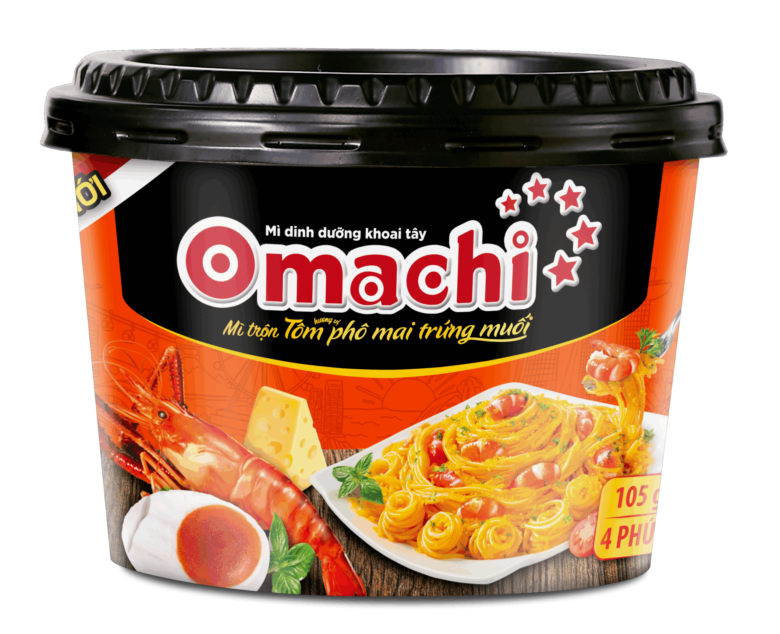 Omachi on-the-go hotpot - Clam, Mushroom & Seaweed - Cup 63gr - Masan Consumer
