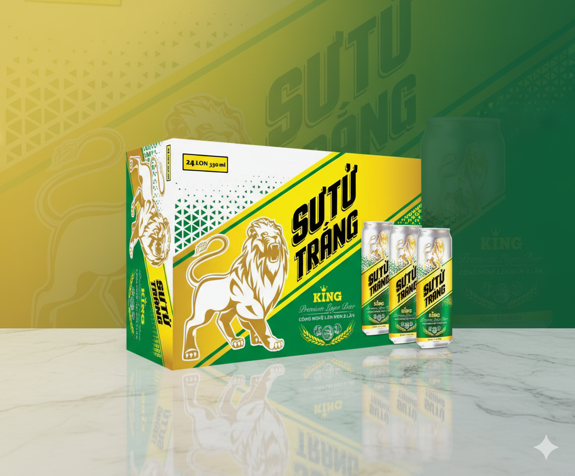 White Lion King Beer - Masan Consumer