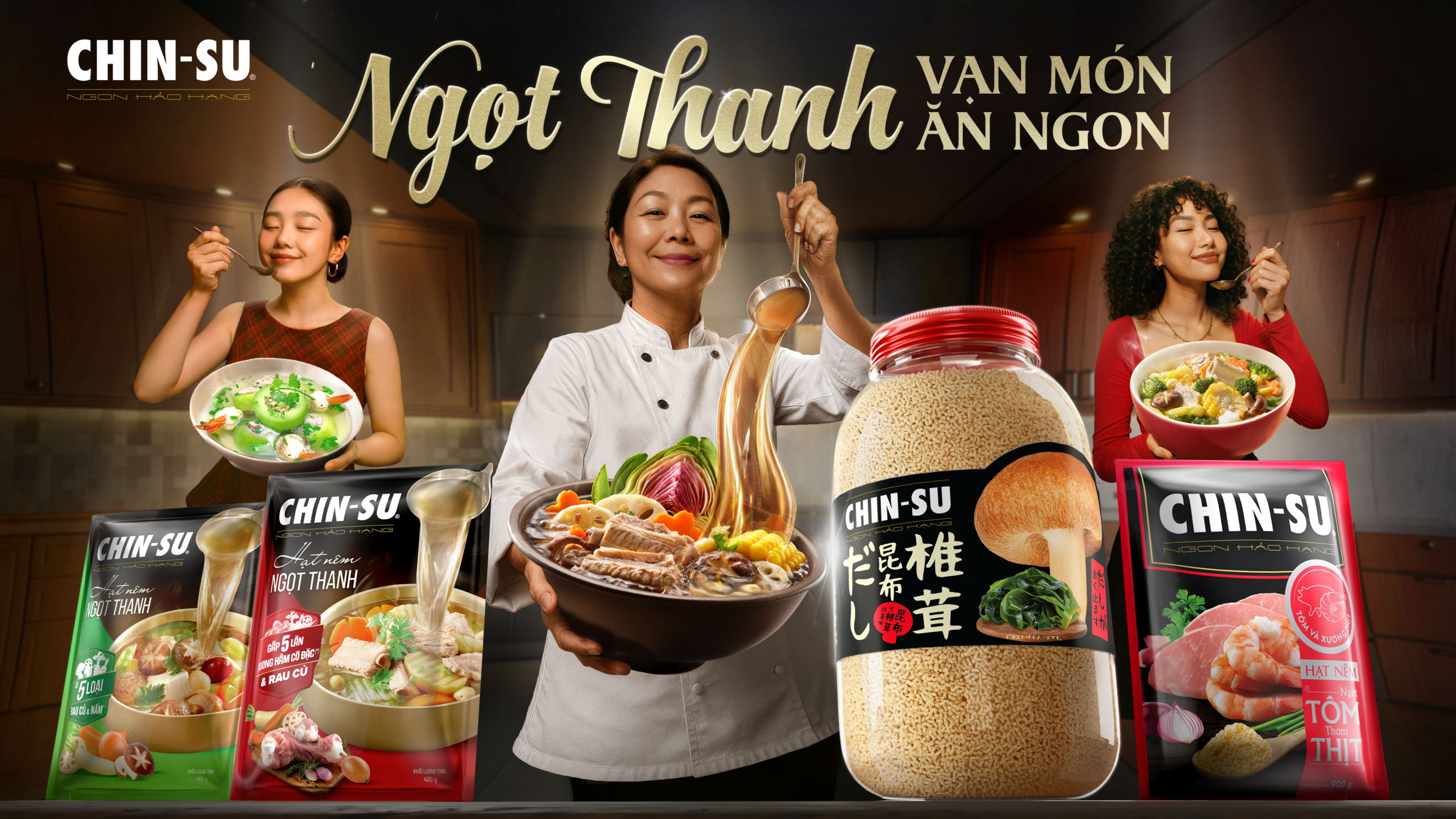 CHIN-SU NGOT THANH GRANULE - 5x Richer Concentrated Bone Broth - Masan Consumer