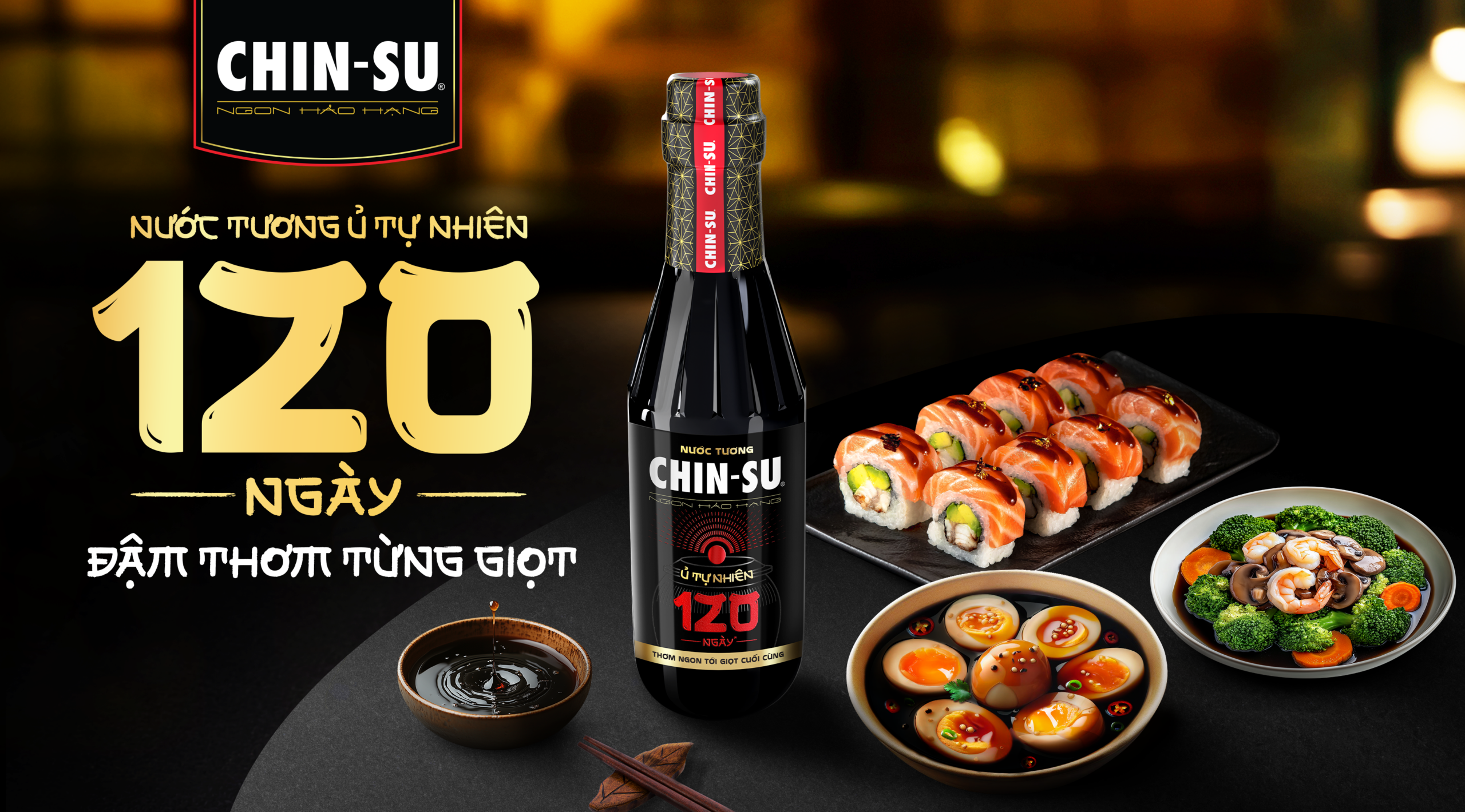 CHIN-SU NATURALLY BREWED SOY SAUCE AGED 120 DAYS - Masan Consumer