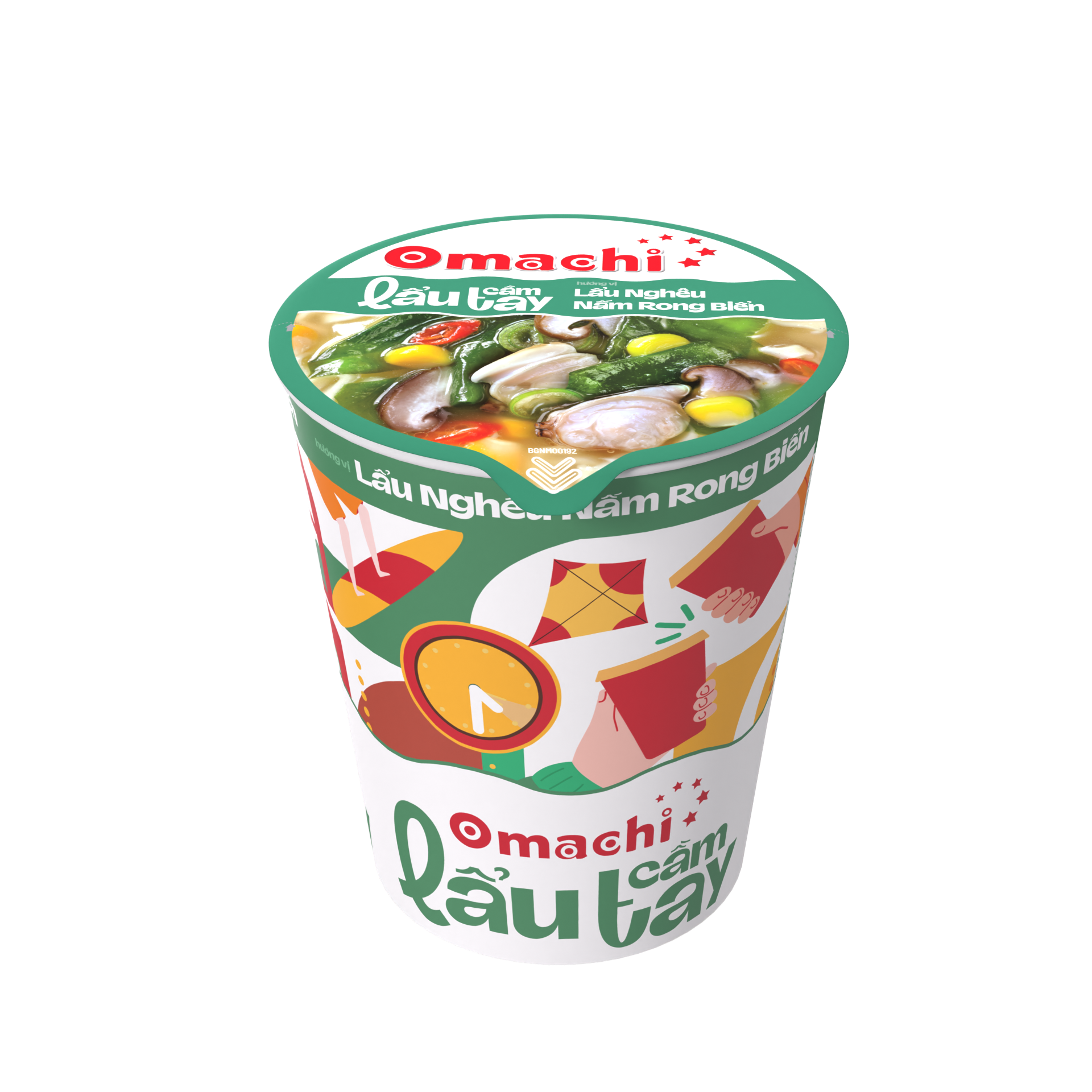 Omachi Potato Instant Noodles - Stewed Ribs with Five Fruits Flavor - Masan Consumer