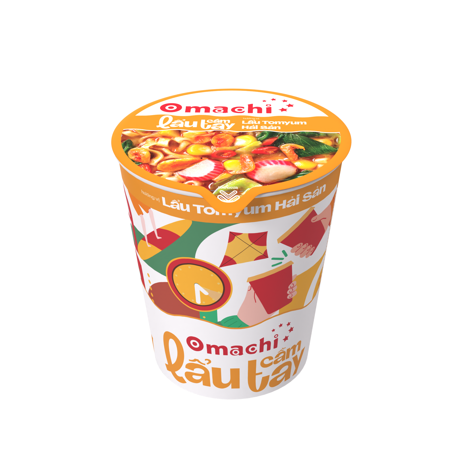Omachi Potato Instant Noodles - Stewed Ribs with Five Fruits Flavor - Masan Consumer