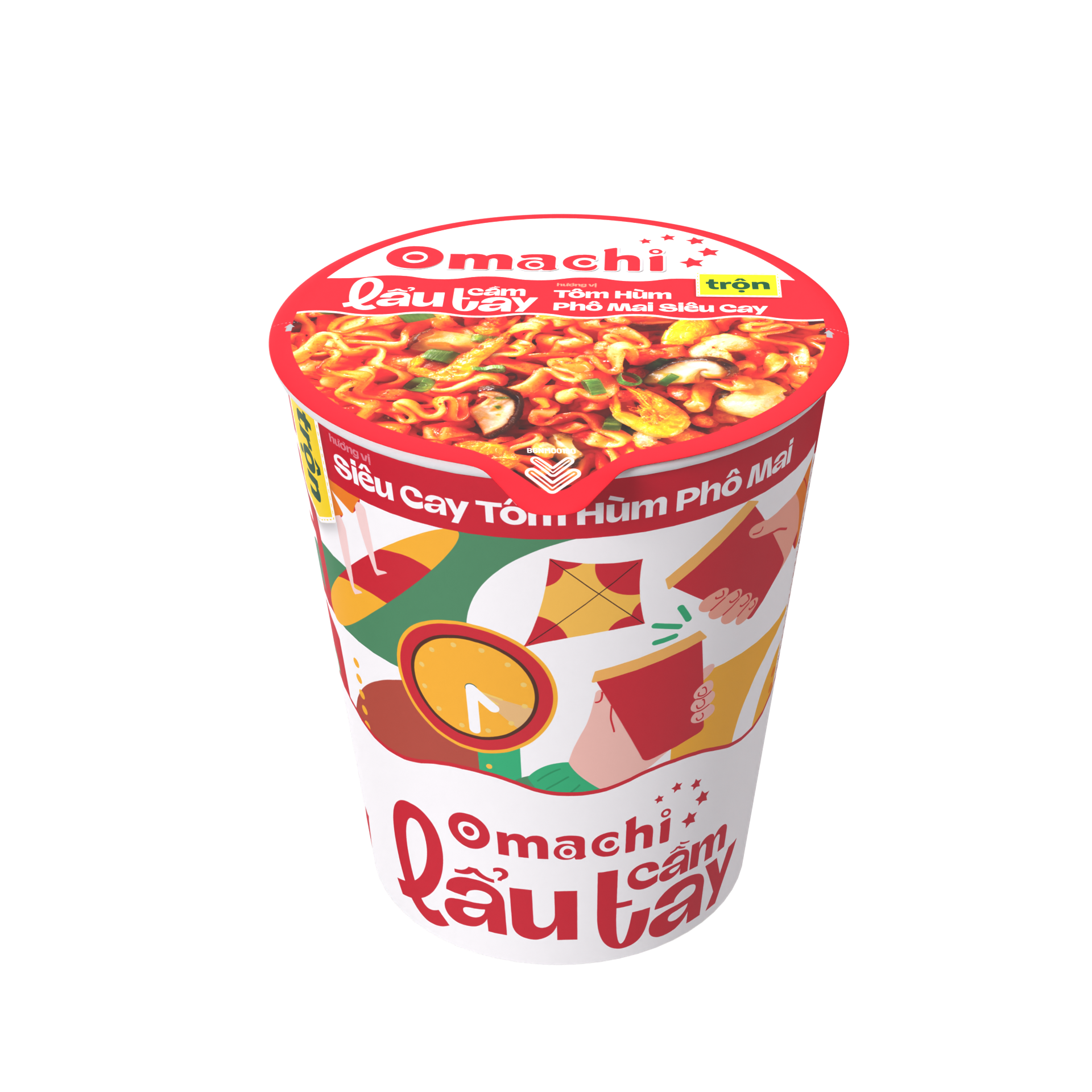 Omachi Potato Instant Noodles - Stewed Ribs with Five Fruits Flavor - Masan Consumer