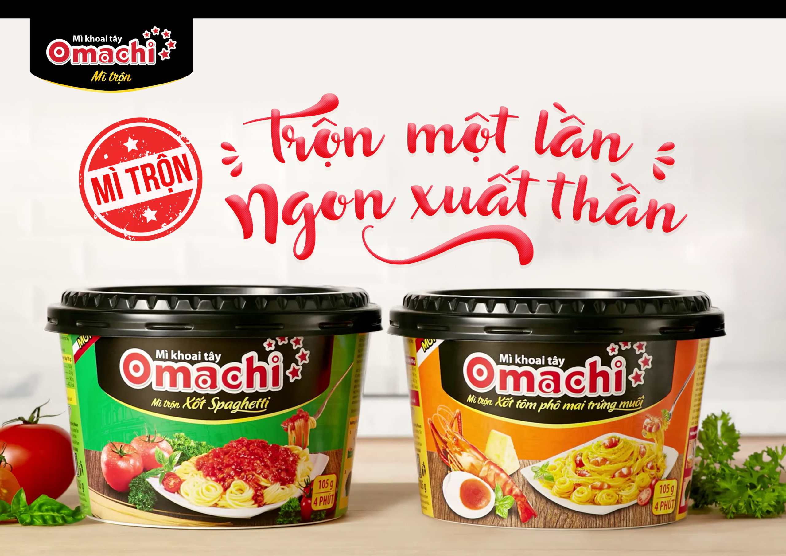 Omachi Mixed Noodles with Spaghetti Sauce – 30 packs x 90g - Masan Consumer