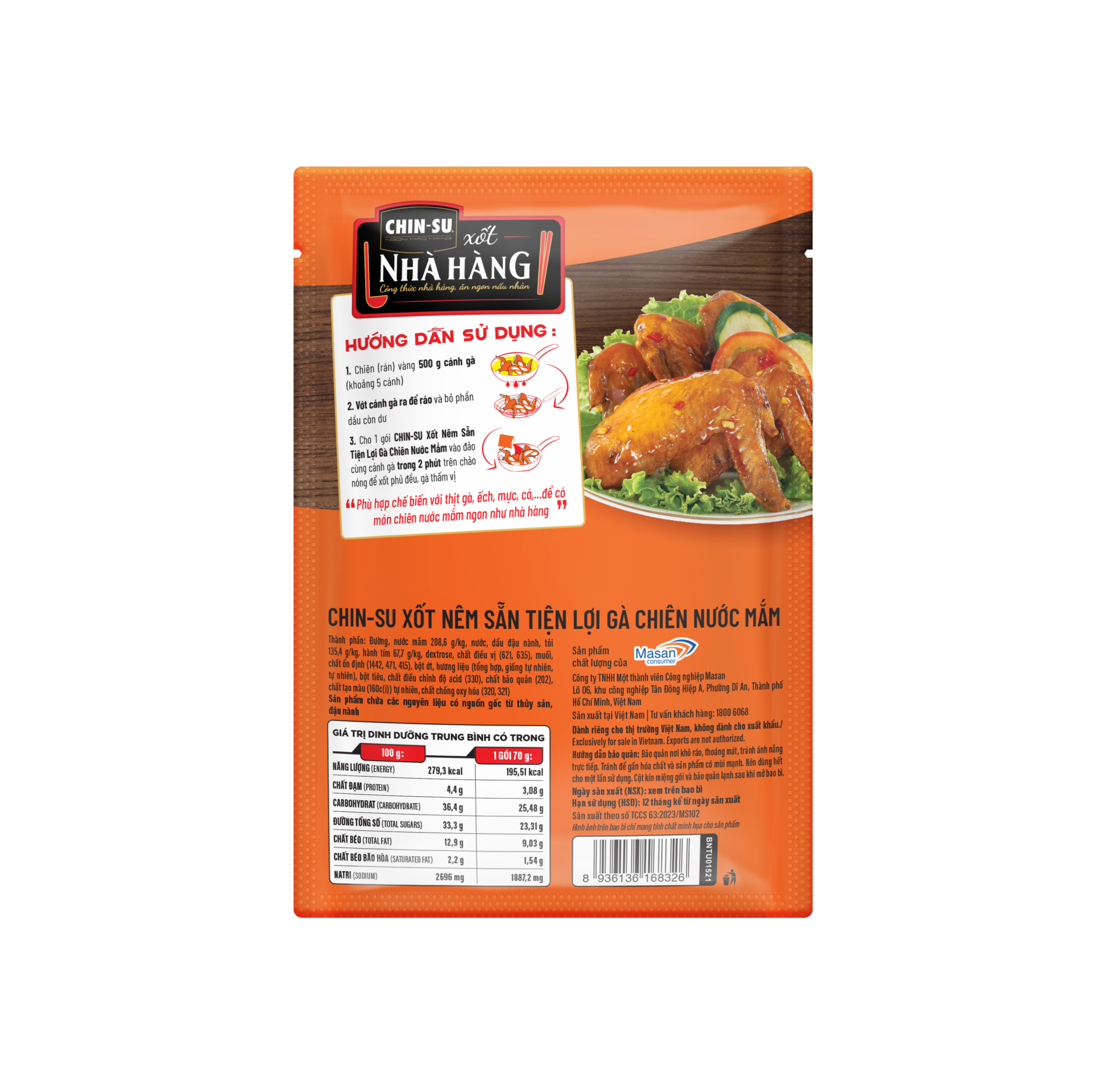 CHIN-SU Xốt Nhà Hàng Gà chiên nước mắm - Masan Consumer