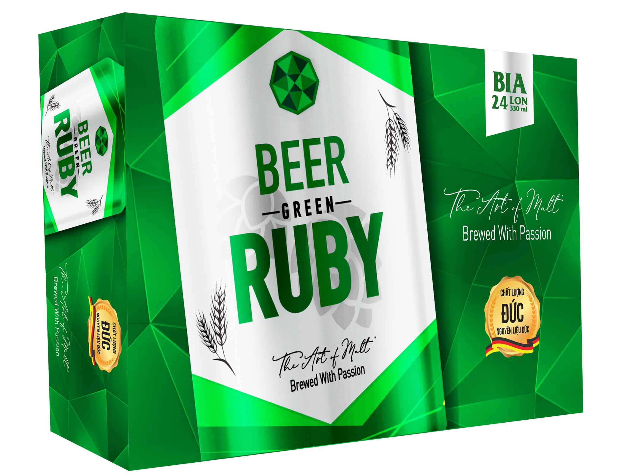 Bia Red Ruby Green - Masan Consumer