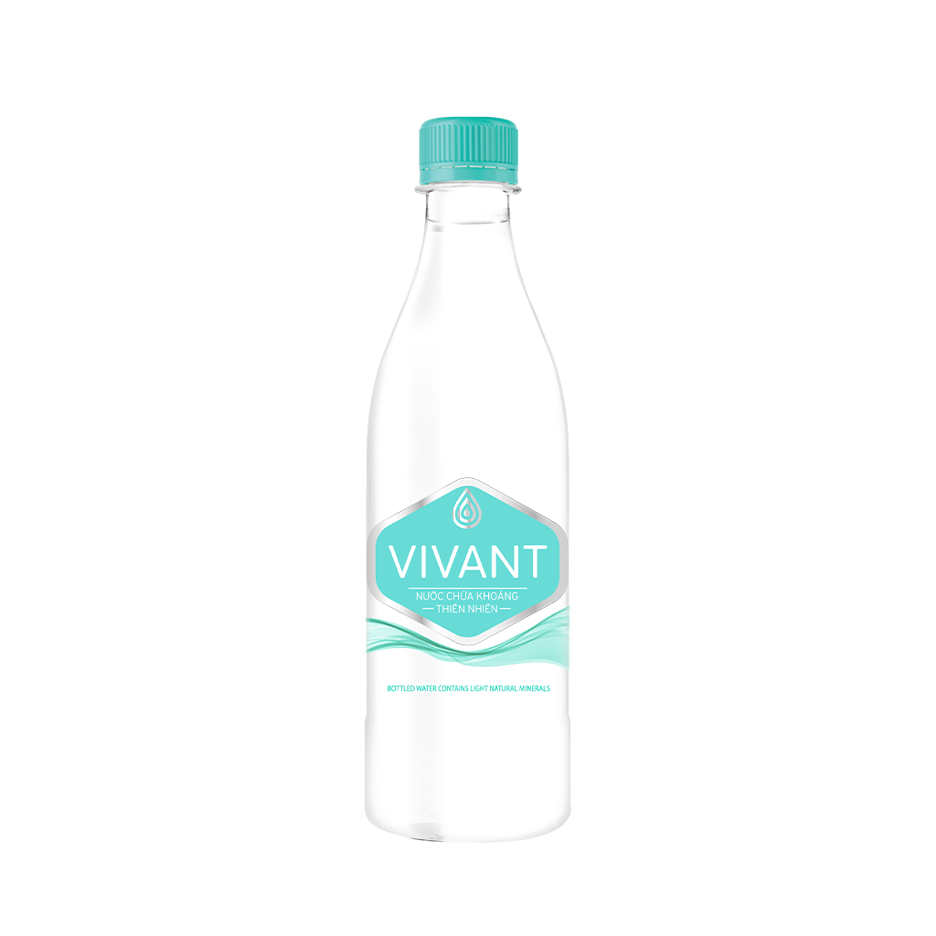 Drinking bottled natural mineral (light) water Vivant 500ml - Masan Consumer